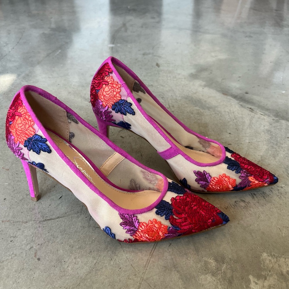 Jessica Simpson Floral Pumps